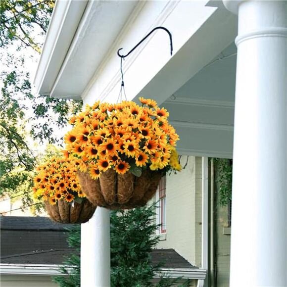 6 Bundles Sunflowers Artificial Flowers Daisy Mums Fake Flowers Outdoor - Picture 5 of 7